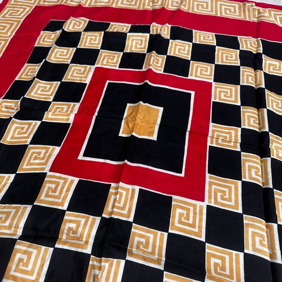 Vintage Glentex All Silk Geometric Abstract design Lovely Colors - Picture 2 of 7